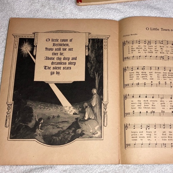 3 vintage 1940s Christmas books Pop Up 3D Christmas Stocking booklet Carols - Picture 11 of 11
